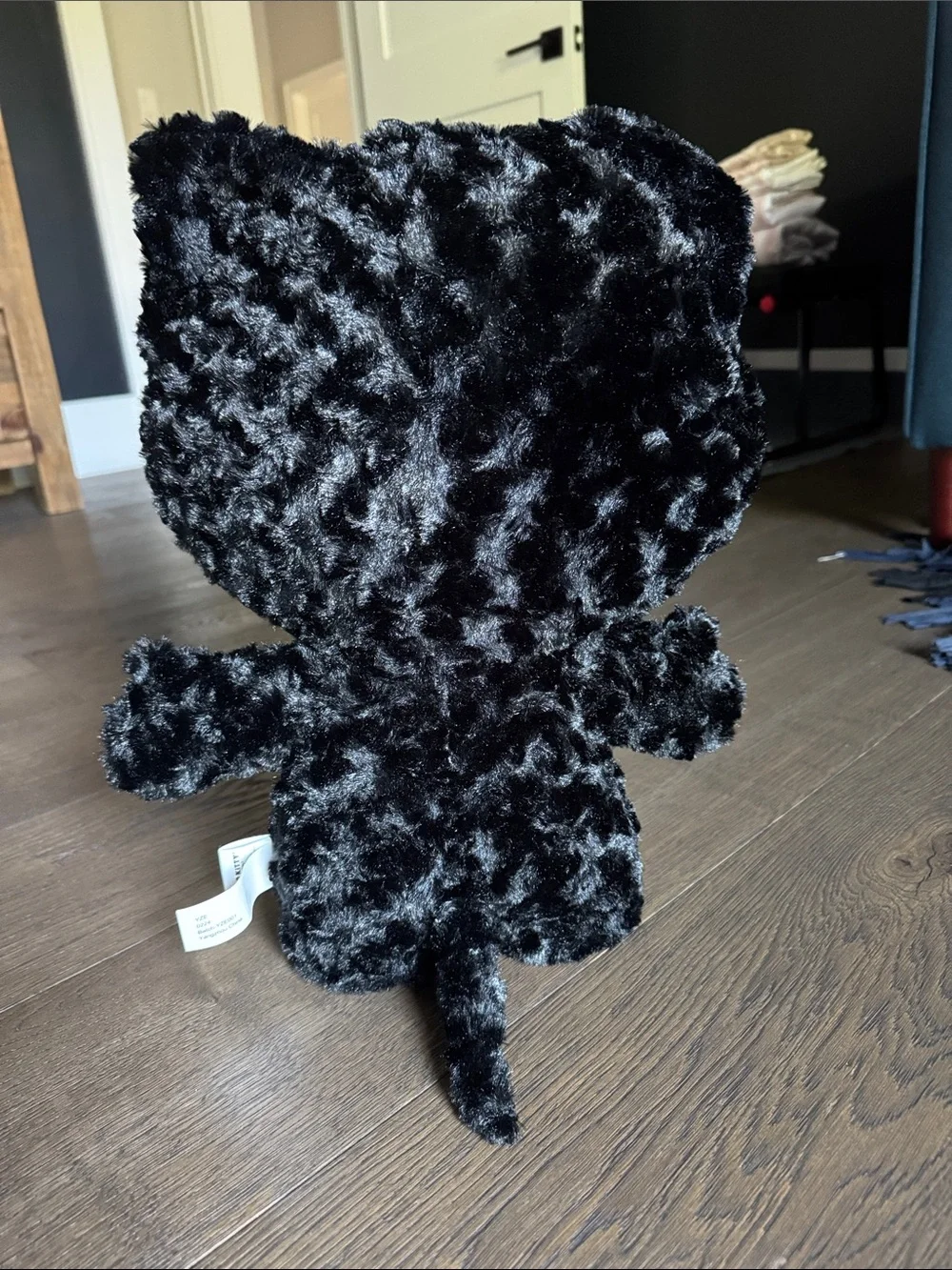 Sanrio Hello Kitty Black & Orange Plush Costume with Purple Bow
